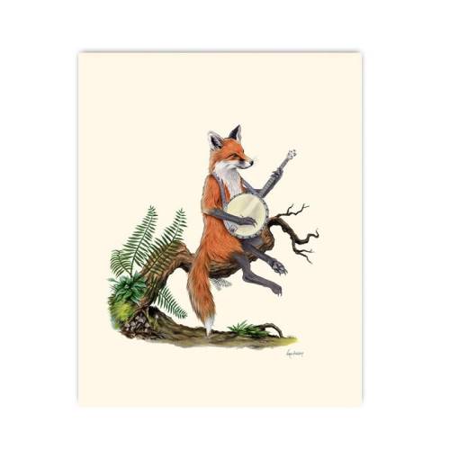 11x14 Fox Musician -The Enthusiasts print