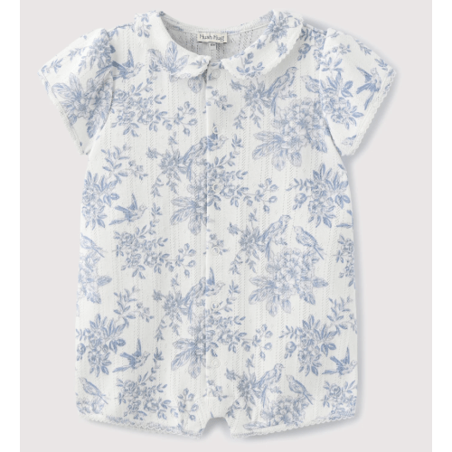 FLOWER PRINT SHORT SLEEVE JUMPSUIT – Hush Hug Brand