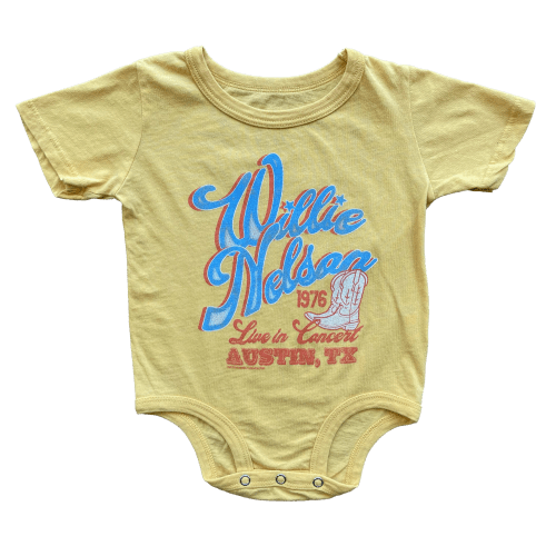 Willie Nelson 1970 Onesie - Sunset