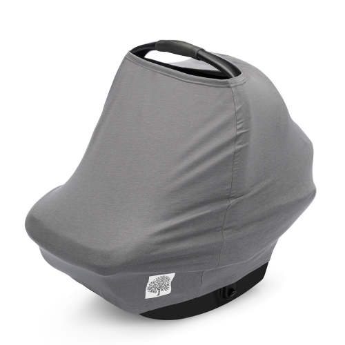 Multi-use Car Seat Cover | Pewter Nursing Cover | Parker Baby Co.
