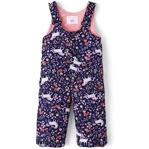 The Children's Place Baby Girls And Toddler Snow Bib Overall Ski PantsSnow Pants