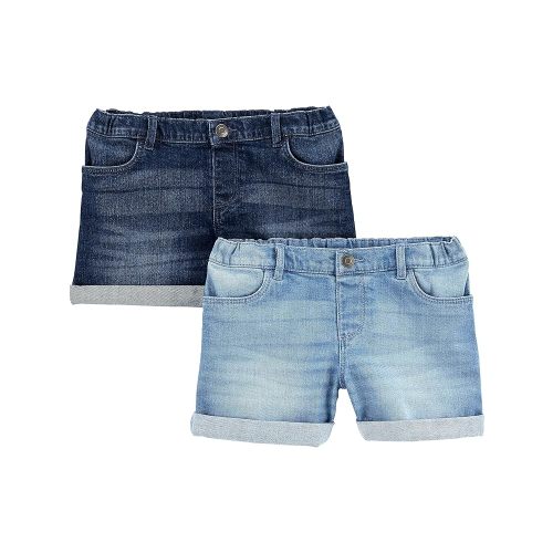 Simple Joys by Carter's Girls' Denim Shorts, Pack of 2