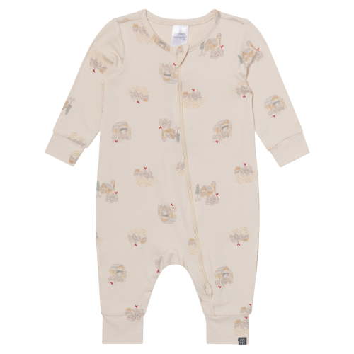 Modern Moments by Gerber Neutral Two-Way Zip Viscose Coverall, Sizes Newborn - 24 Months