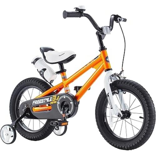 RoyalBaby Kids Bike Freestyle Classic & EZ Balance Pedal Switchable Bicycle, 12 14 16 18 Inch, 3-10 Years Toddler to Big Kids
