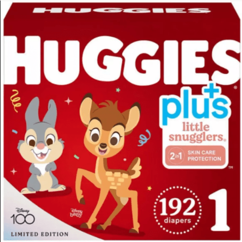 Huggies Plus Diapers Size 1, Up to 14lbs, 192ct