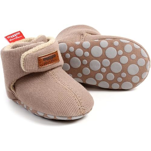 Ohwawadi Infant Baby Slippers Girls Boys Booties Warm Baby Socks Shoes Newborn Crib Shoes Baby Footwear Prewalkers