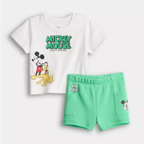 Baby Boy Jumping Beans® Disney's Mickey Mouse 2-Piece Tee & Shorts Set