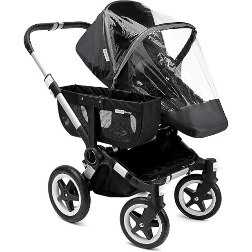 Bugaboo High Performance Rain Cover – 180° Zipper, Transparent Window & Reflective Strip – Easy Install, PVC-Free, Fits Bassinet & Seat – Compatible with Bugaboo Donkey and Buffalo