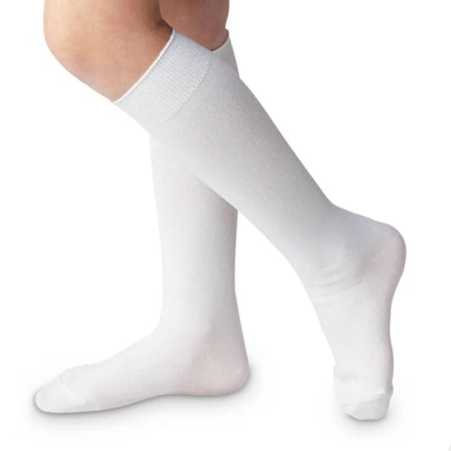Jefferies High Class Knee Socks - White