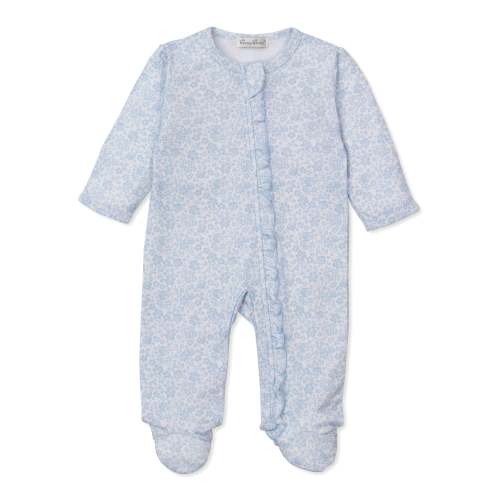 Country Gardens Blue Zip Footie