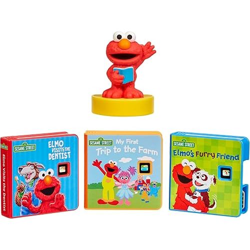 Little Tikes Story Dream Machine Sesame Street Elmo & Friends Story Collection, Storytime, Books, Audio Play Character, Toy Gift for Toddlers and Kids Girls Boys Ages 3+ Years