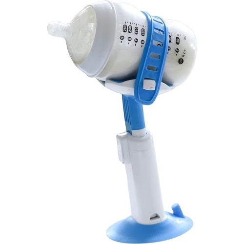Baby Bottle Holder | Hands-Free Feeding That Improves Hand Eye Coordination, and Motor Skills | Keep Bottles Secure & Off The Floor | Color: Blue