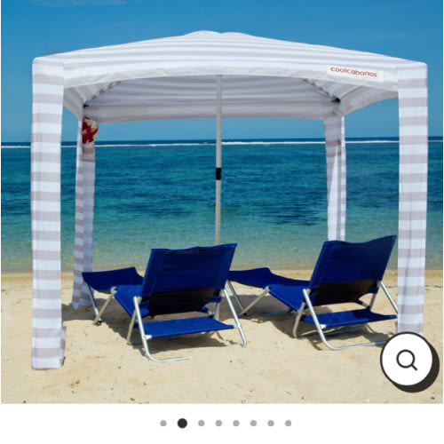 CoolCabana - The World's Best Beach Shelter 8' x 8' and 6' x 6' | UPF 50+ | Beach Shade for the whole family | Strong in the Wind – CoolCabanas
