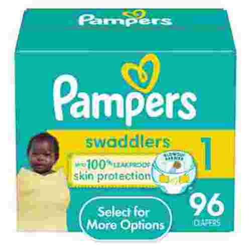 Pampers Swaddlers Baby Diapers Size 1, 96 Count (Select for More Options)