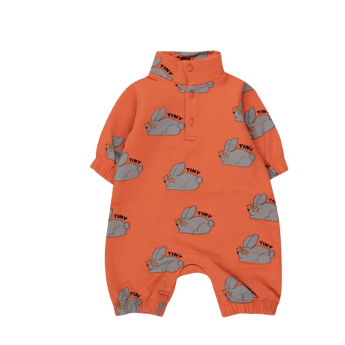 Tinycottons Rabbits One-Piece in Summer Red | Garmentory