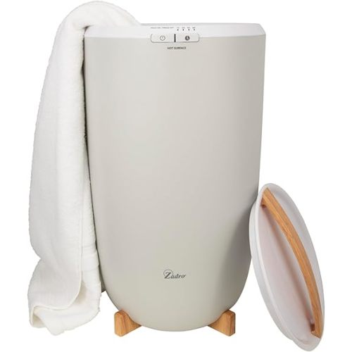 Zadro TWB Towel Warmer, Large | 20L | 12" Dia. x 21" Tall, Gray