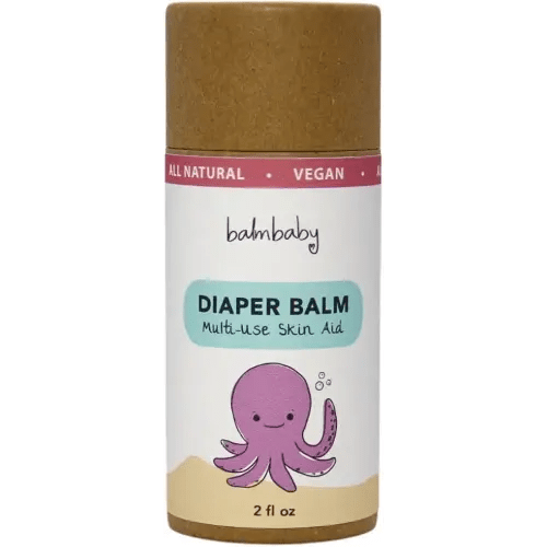Balm Baby Diaper Balm Stick – Natural Diaper Rash Cream & Multipurpose Baby Skin Ointment with Organic Calendula - Vegan - Soothing, Healing, Moisturizing – Newborn Cradle Cap, Dry Skin (Single)