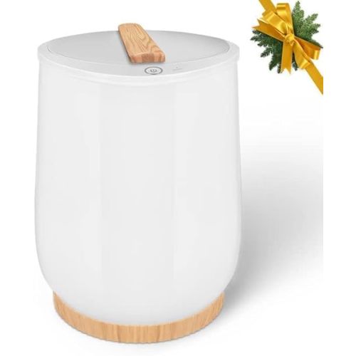 Upgrade Towel Warmers Timer Function Auto Shut Off 20L Large Capacity Hot Towel Warmers Bucket Portable for Bathroom, Ideal Gift for Valentine's Day, White
