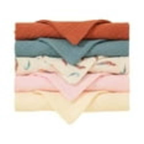 5 Pack Baby Hooded Towels, 100% Muslin Cotton Baby Bath Towel with Hood for Newborn, Infant, Toddler, Ultra Soft and Absorbent Baby Essentials Bath Towels for Boys Girls