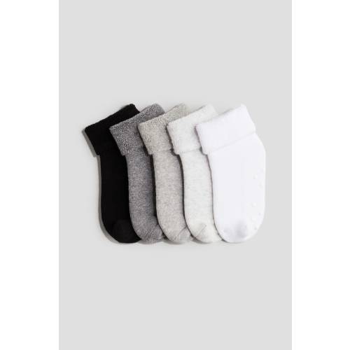 5-pack Non-slip Terry Socks