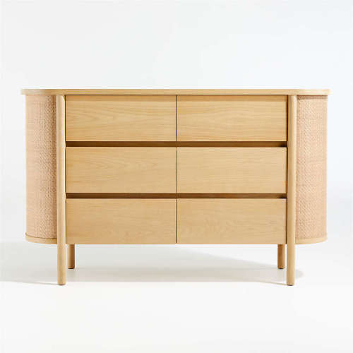 Canyon Natural Wood Wide 6-Drawer Kids Dresser by Leanne Ford
