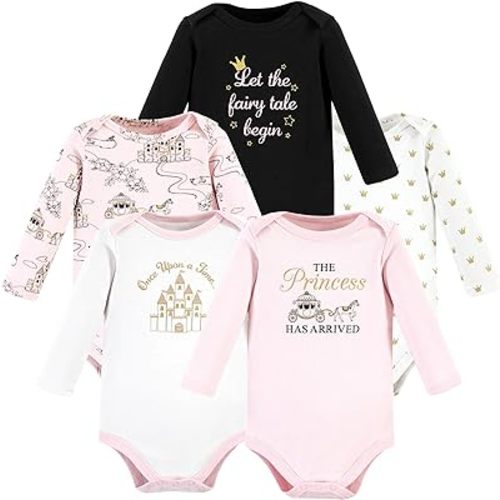 Hudson Baby Unisex Baby Cotton Long-Sleeve Bodysuits