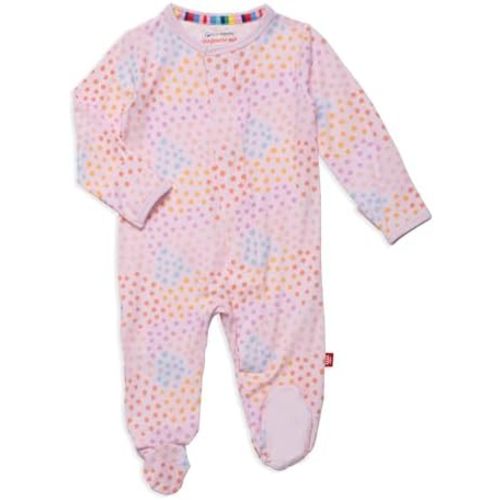 Magnetic Me Footie Pajamas - 100% Organic Cotton Baby Pajamas - Quick Magnetic Fastener Sleeper for Baby Boy and Girl
