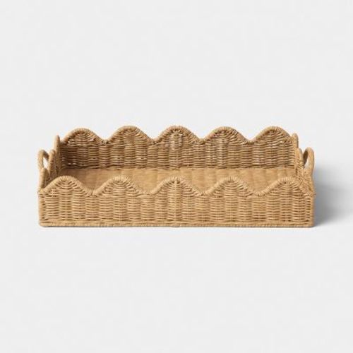 Scallop Edge Woven Tray - Threshold™