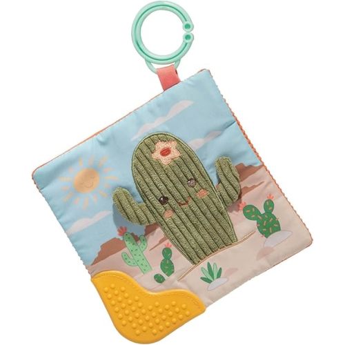 Sweet Soothie Crinkle Teether Toy with Baby Paper and Squeaker, 6 x 6-Inches, Cactus