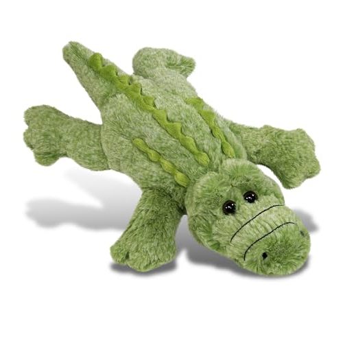 Puzzled DolliBu Alligator Plush - Super Soft Stuffed Animal Alligator Toy, Cute Wild Life Green Plush Alligator, Adorable Huggers Plush Alligator Stuffed Toy for Baby, Kids, and Adults - 11.5 Inches