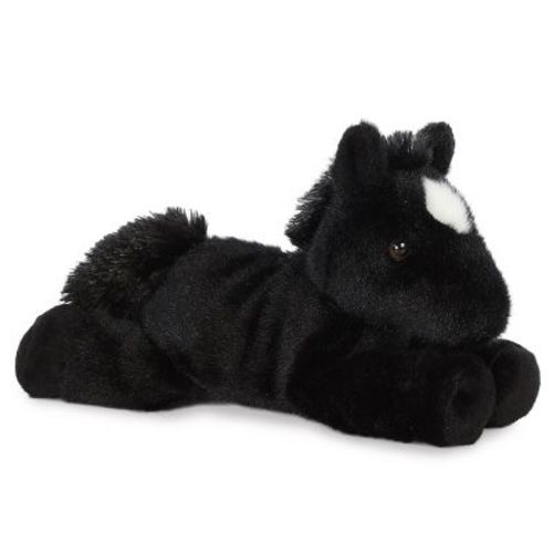 Aurora Mini Flopsie 8" Beau Horse Black Stuffed Animal