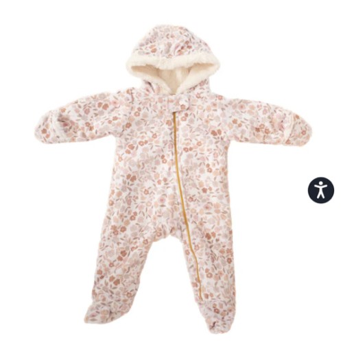 Winter Jumpsuit - Dainty Floral | Minky Couture