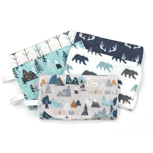 Burp Cloth Set~You Choose Burp Cloth~Woodland Adventure Burp Cloths~Bear Burp Cloth~Forest Tree Burp Cloth~Personalized Burp Cloths