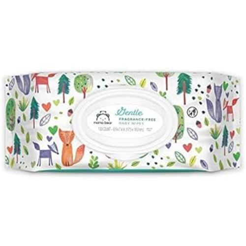 Amazon Brand - Mama Bear Gentle Fragrance Free Baby Wipes, Hypoallergenic, 800 Count (8 Packs of 100)