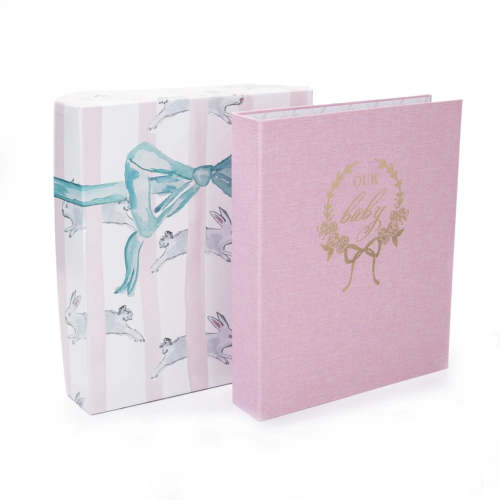 Our Baby Memory Book Keepsake Gift – Pink Box Set