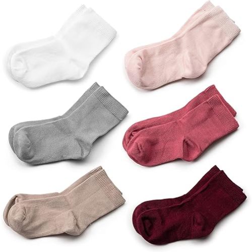 Silky Toes Infant Bamboo Socks Baby Boy Girl Gift Set- 6 Pairs