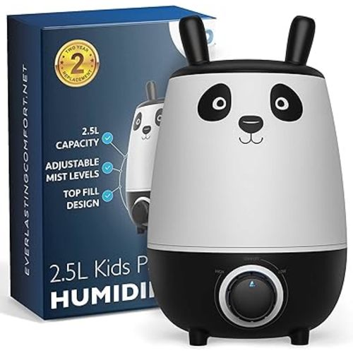 Everlasting Comfort 2.5L Kids Humidifiers for Bedroom - Easy to Clean 24HR Runtime No-Filter Quiet Kids & Baby Humidifier for Nursery, Home, Plants, Allergies, Dry Skin, Congestion, Indoor