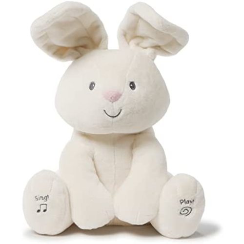 GUND Baby Flora The Bunny Animated Plush Stuffed Animal Toy for Baby Girls and Boys, Cream, 12" (Styles May Vary)
