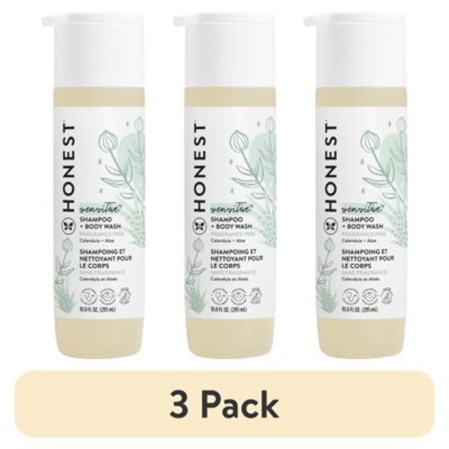(3 pack) Sensitive Shampoo + Body Wash Fragrance Free - 10 Fl Oz