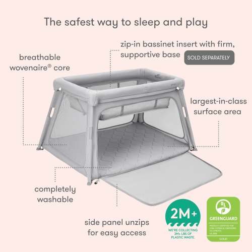 Travel Crib & Play Yard - Breathable & Washable