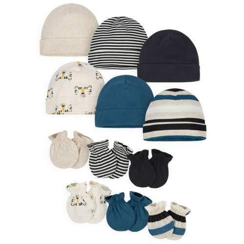 12-Pack Baby Boys Tiger Cap and Mitten Set – Gerber Childrenswear
