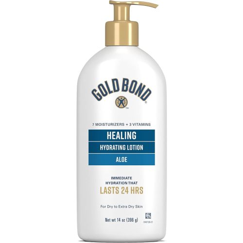 Gold Bond Ultimate Healing Skin Therapy Lotion with Aloe, 14 oz., Non-Greasy & Hypoallergenic