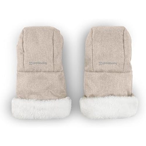 UPPAbaby CozyHandmuff - Easily Attaches to Stroller Handlebars - Ultra-Plush, Weather-Proof Hand Protection - Declan (Oat Mélange)
