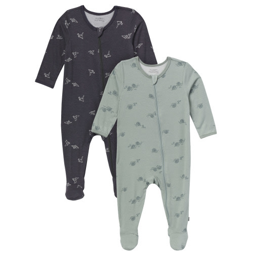 Modern Moments by Gerber Baby Neutral Super Soft 2-Pack Sleep N´Play, Sizes Newborn - 12 Months