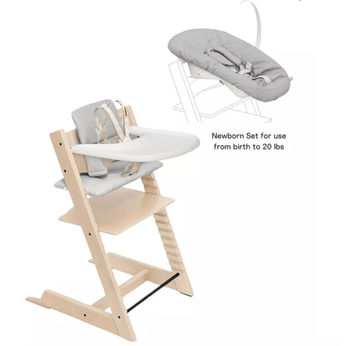 Tripp Trapp® High Chair², Newborn & Baby set with Cushion & Tray