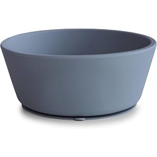 mushie Silicone Suction Bowl | BPA-Free Non-Slip Design (Tradewinds)