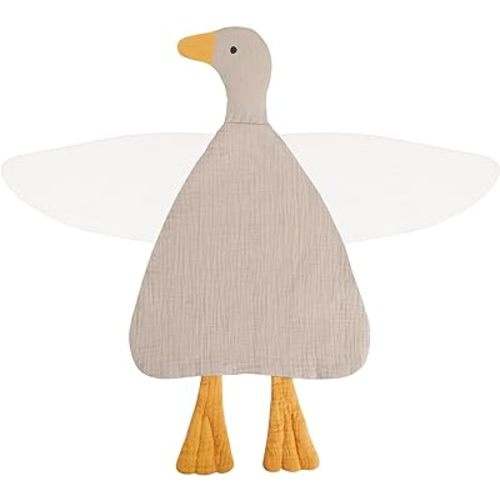 Baby Toys Lovey Blanket Soft Duck Blankets for Newborn Essentials 0-6 Months, Sensory Stuffed Animal Security Blanket for Boys and Girls (Beige, Duck)