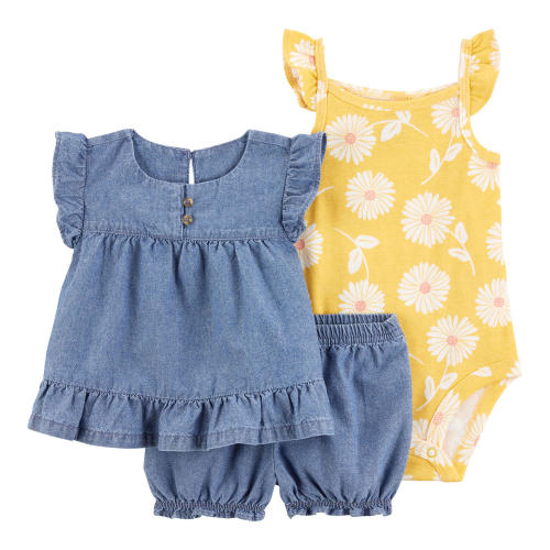 Carter's Baby Girls 3-Piece Outfit Set - Sam's Club