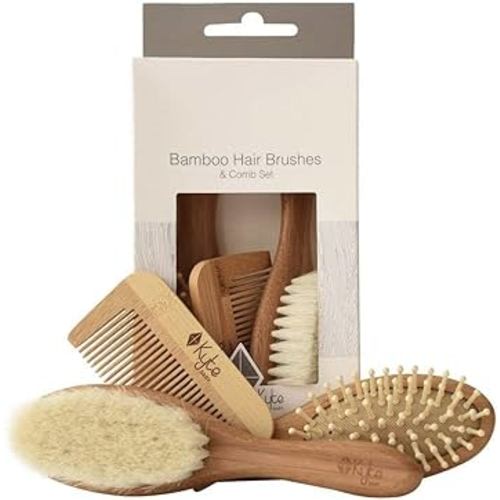 Kyte Baby 3-Piece Brush Set - Natural