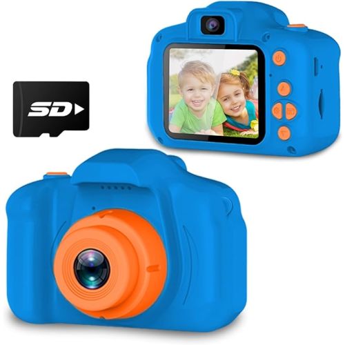 Upgraded Kids Selfie Camera, HD Digital Video Camera for Kid-Purple